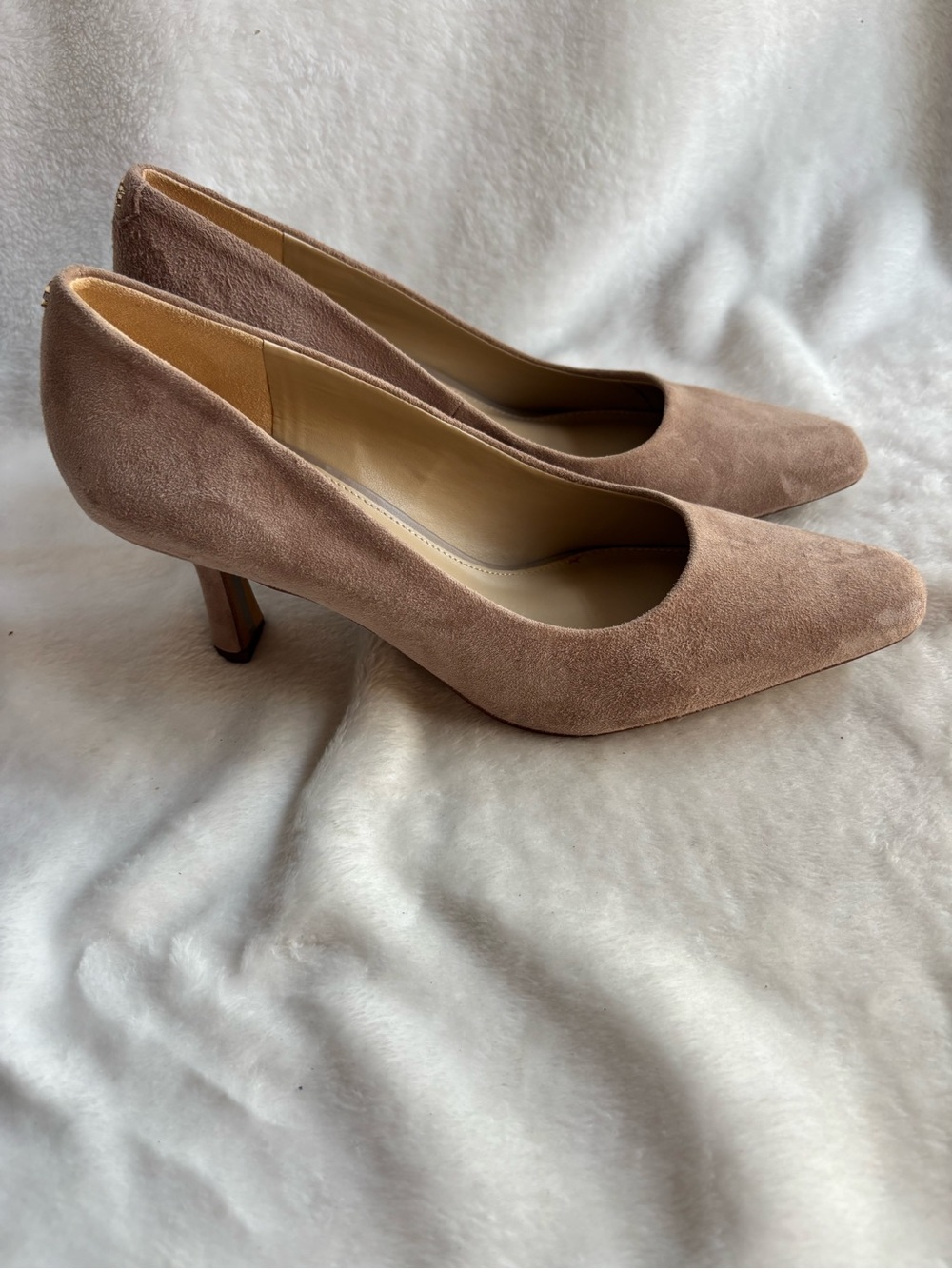 Sam Edelman Rika Suede Leather Pumps Shoes Size 7 Beige
